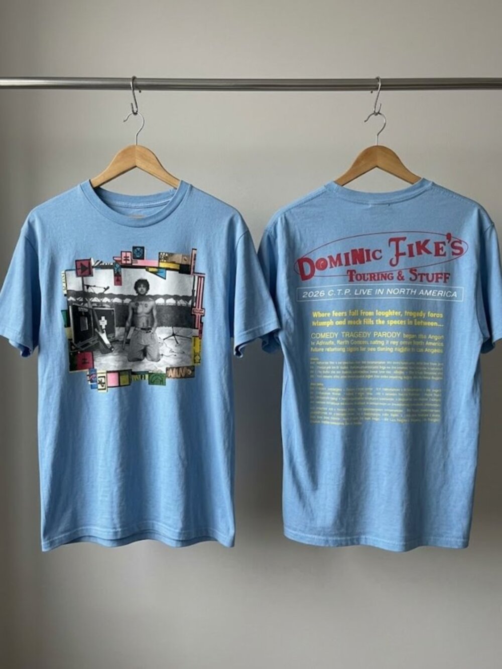 Dominic Jike Comedy Tragedy Parody Tour 2026 T-Shirt Reprint